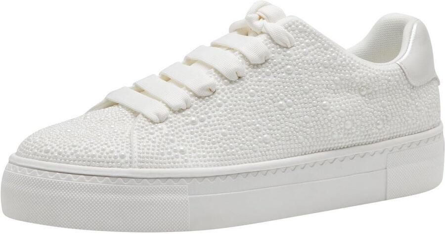 Dames Sneakers Wit Leren Look