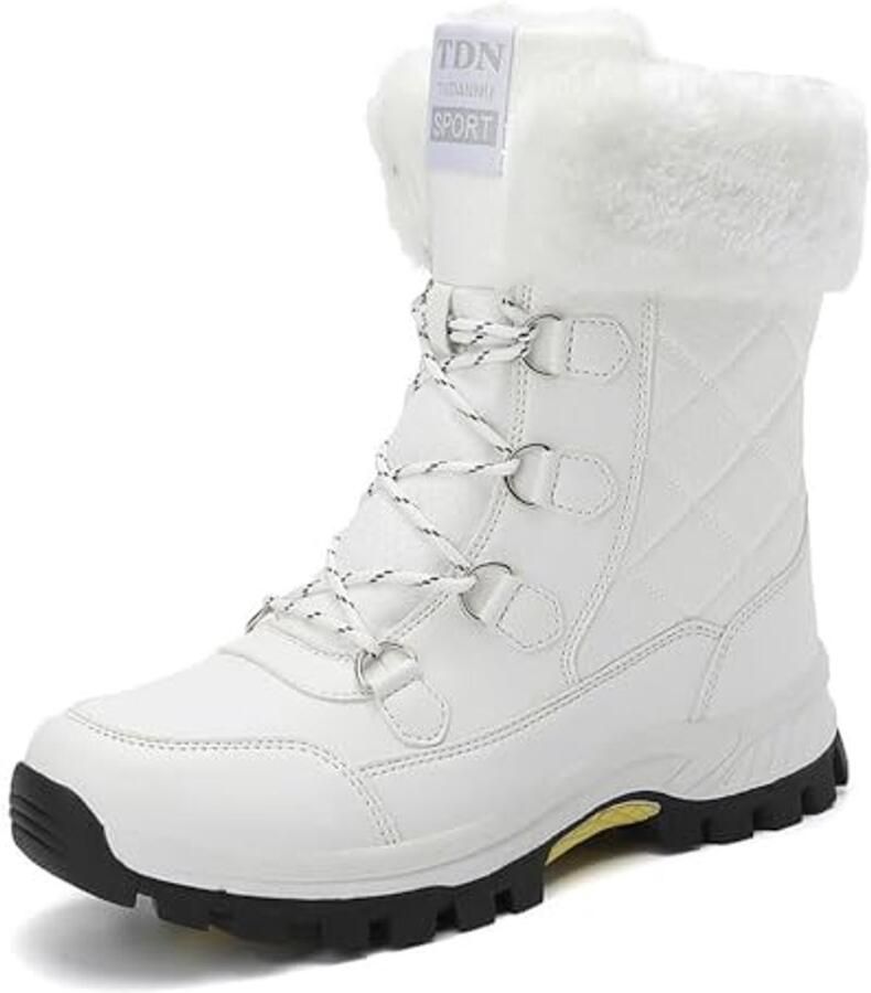 Dames Sneeuwlaarzen Warm en Comfortabel Waterdichte Winterlaarzen met Antislip Zolen