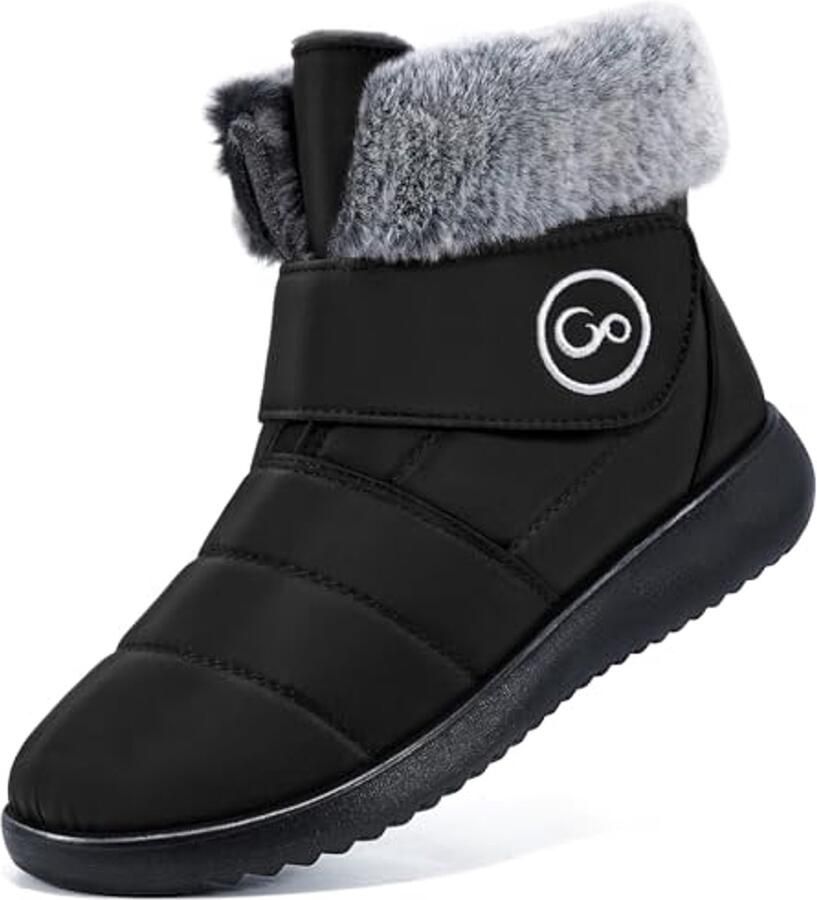 Dames Sneeuwlaarzen Warme Waterdichte Slip On Booties voor Comfortabele Outdoorgebruik