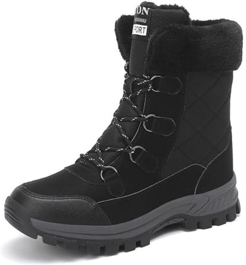 Dames Sneeuwlaarzen Warme Waterdichte Winterlaarzen met Antislip en Bontvoering