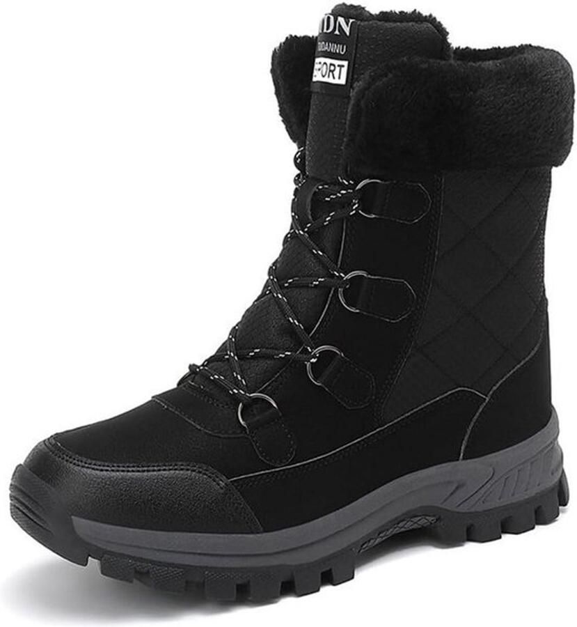 Dames Sneeuwlaarzen Warme Waterdichte Winterlaarzen met Antislip en Bontvoering