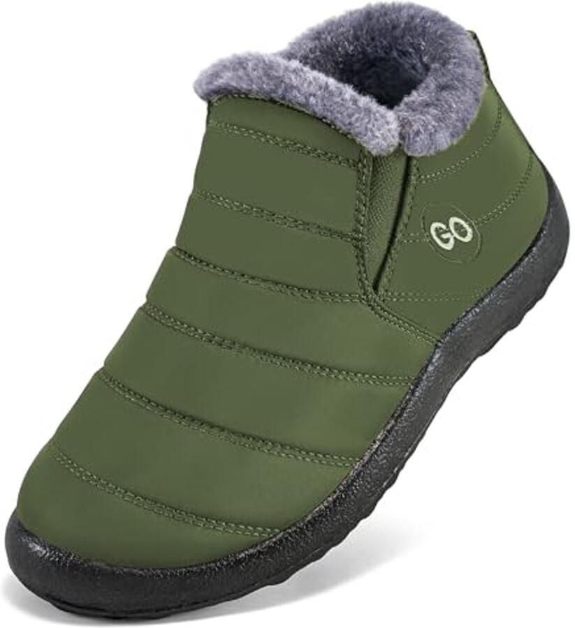 Dames Sneeuwlaarzen Waterdichte Enkellaarsjes met Bontvoering voor de Winter