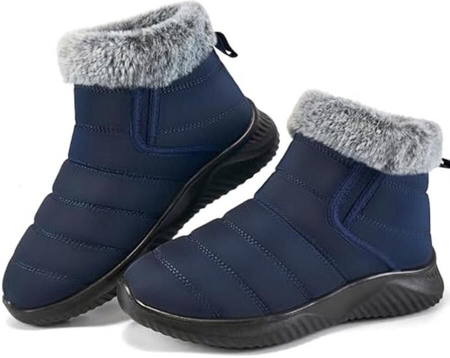 Dames Sneeuwlaarzen Waterdichte Enkellaarzen met Bontvoering