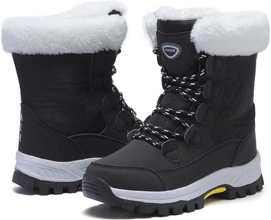 Dames sneeuwlaarzen Waterdichte winterlaarzen met bontvoering en antislip zool