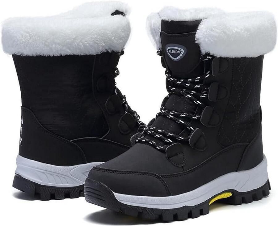 Dames sneeuwlaarzen Waterdichte winterlaarzen met bontvoering en antislip zool