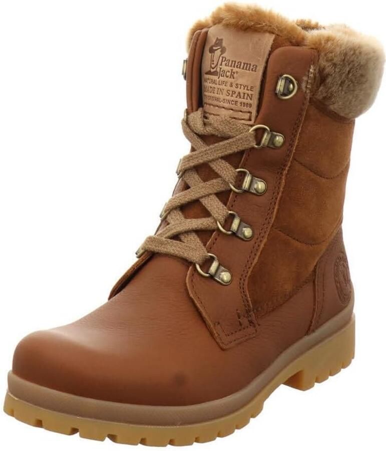 Dames Sneeuwschoenen Winterlaarzen Leer Waterdicht Warm Gevoerd