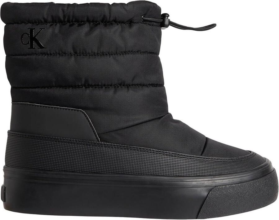 Dames snowboot nylon mix platte zool