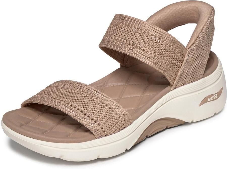 Dames Sport Sandalen Bruin met Open Teen
