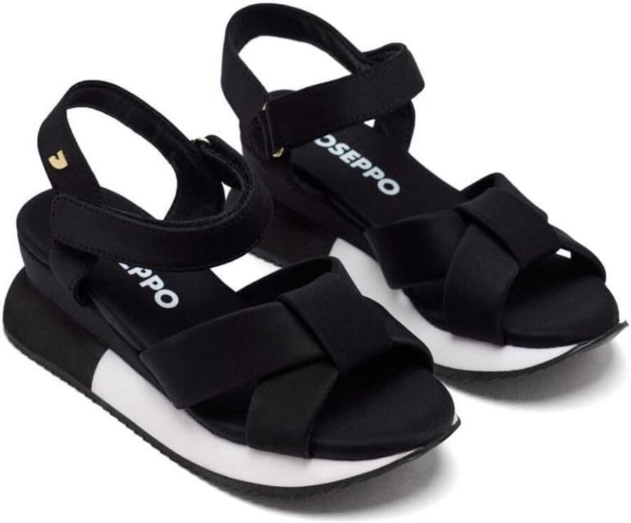 Dames Sportieve Sandaal met Plateauzool en Enkelbandje