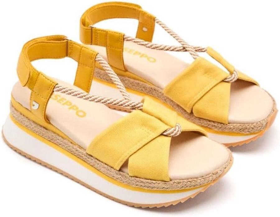 Dames Sportsandaal met Comfortabel Bastplatform Ideaal voor Zomer