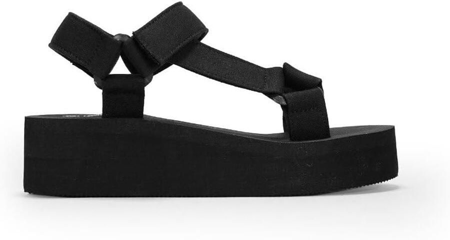 Dames Sportsandalen met Klittenband en EVA Plateau