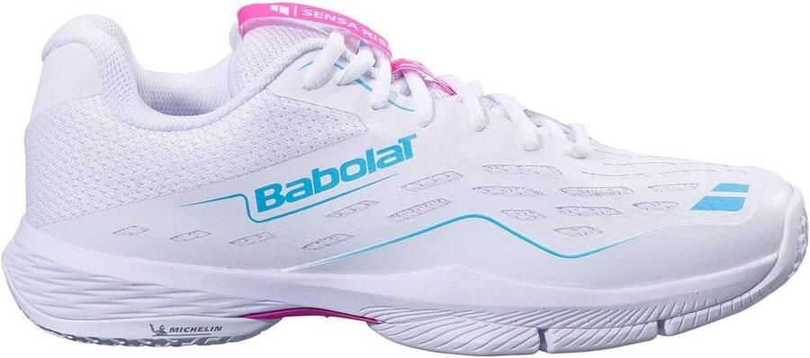 Dames Sportschoenen Binnenschoenen Indoor Sporten Spelen Michelin Padel Zool Wit