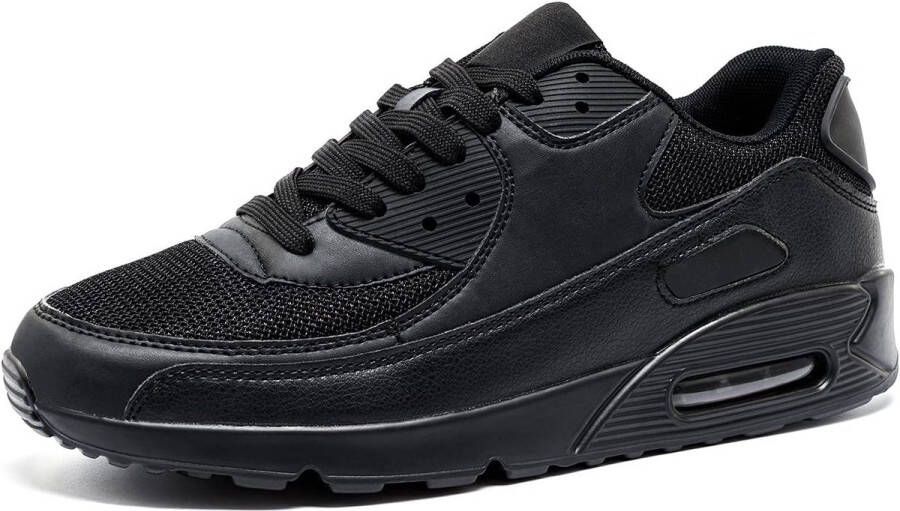 Sportschoenen en Hardloopschoenen Sneakers voor Wandelen Tennis Fitness en Meer Zwarte Mesh Loopschoenen