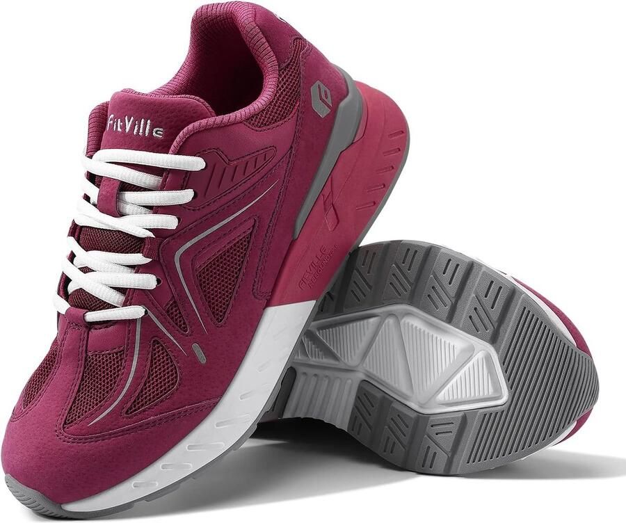 Dames Sportschoenen Extra Breed Comfortabele Hardloopschoenen voor Fitness en Wandelen