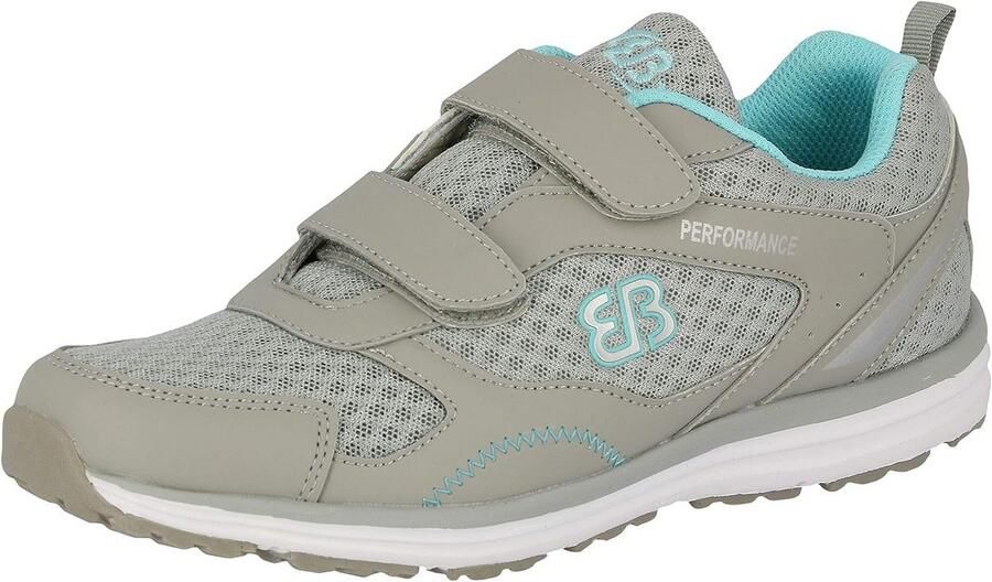 Dames Fitnessschoenen Sportieve Lichtgewicht Sneakers Grijs Turquoise
