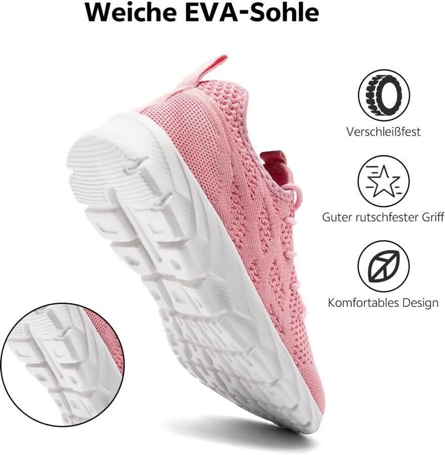 Dames Sportschoenen Lichtgewicht Ademend Instapper Fitness Tennis en Wandelschoenen