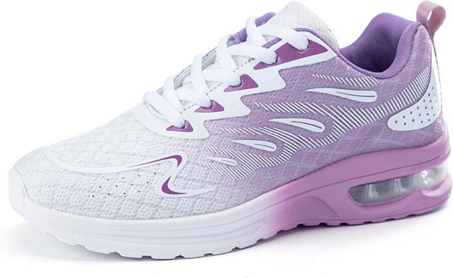 Dames hardloopschoenen met luchtkussen en profielzool