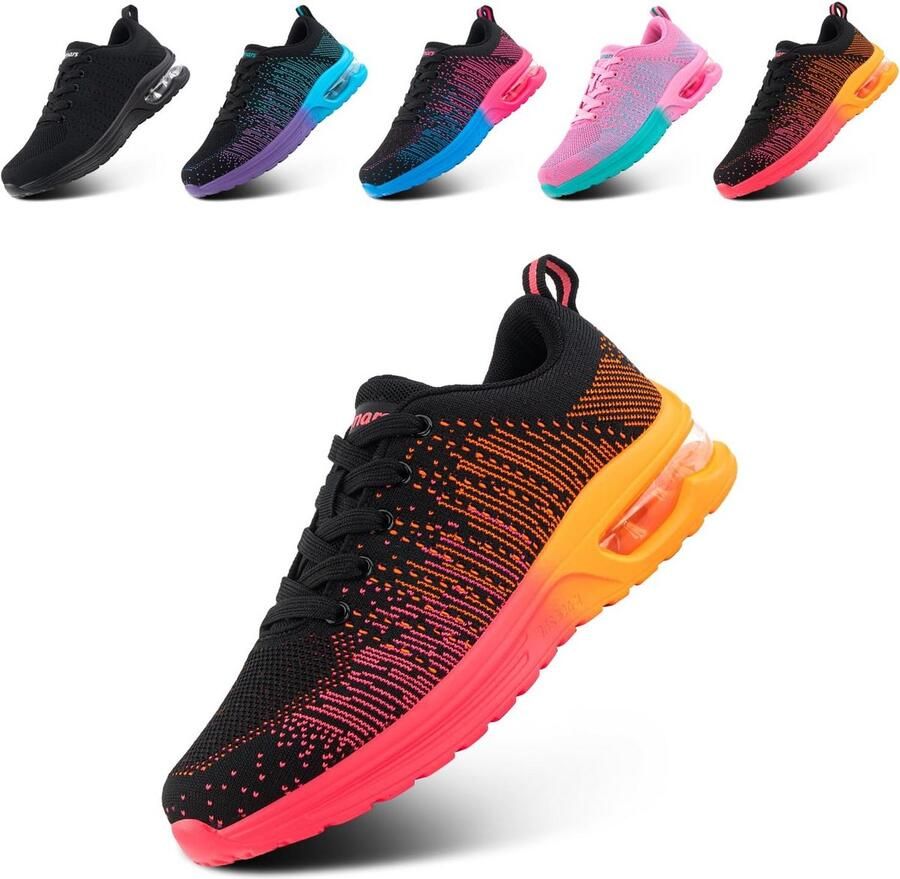 Dames Sportschoenen met LuchtKussen Ademend & Lichtgewicht Hardloop- en Wandelschoenen