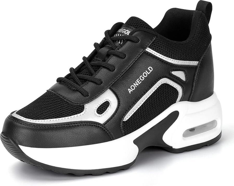 Dames Sportschoenen met Verborgen Sleehak Comfortabele Wedge Sneakers