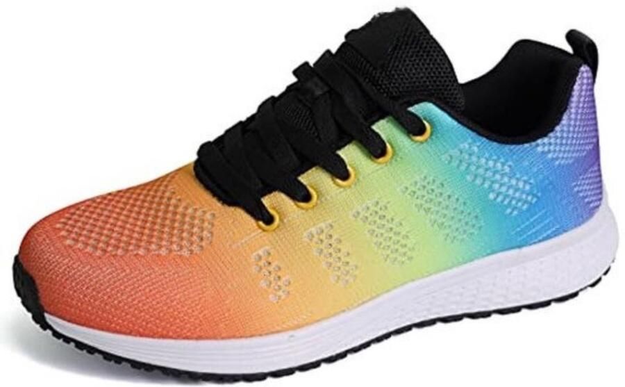 Dames Sportschoenen voor Outdoor Fitness en Wandelen Ademende Hardloopschoenen Plat