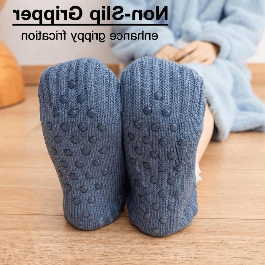 Dames Stopper Sokken 40-42 Warme Fluffy Slippers voor Binnen Comfortabele en Cuddly Sokken voor de Winter
