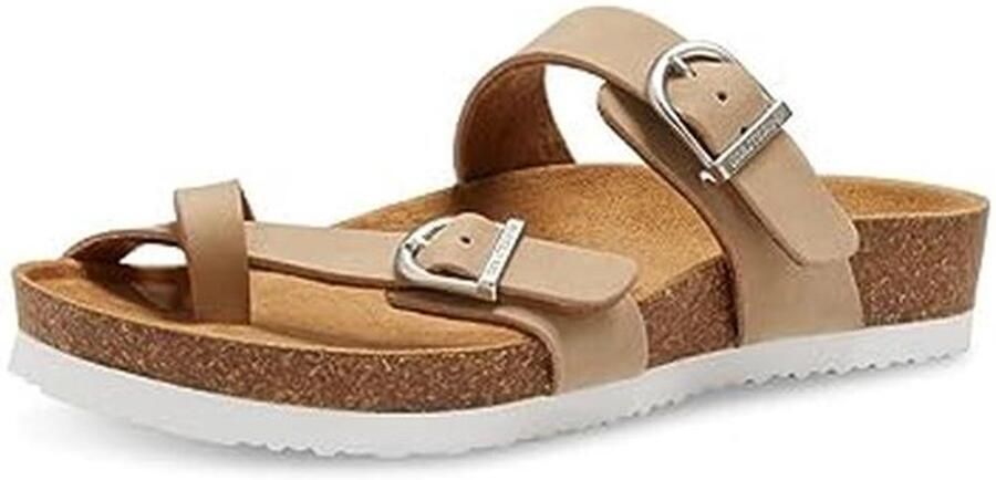 Dames strappy slide sandaal met verstelbare riem en comfortabele binnenzool