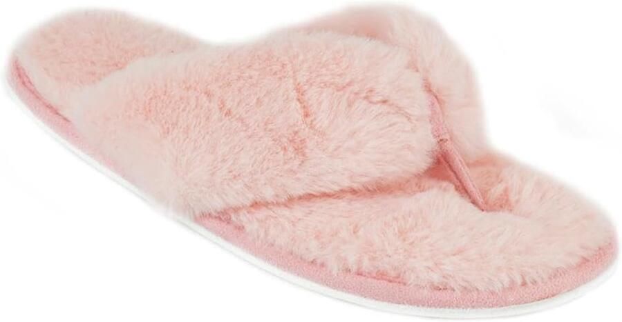 Dames Streep Omdraaien Flop Slippers Met Geheugenschuim Teen Na Dia Zacht En Warm Comfortabel Voor Vrouwen Binnen Met Niet Uitglijden Buitenzool