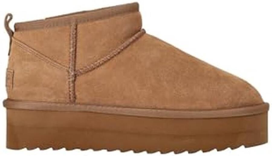 Dames Suède Sneakers in Tan Herfst Winter