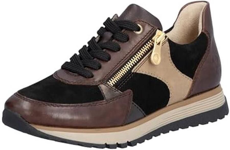 Dames Suède Sneakers met Ritssluiting en Antislipzool