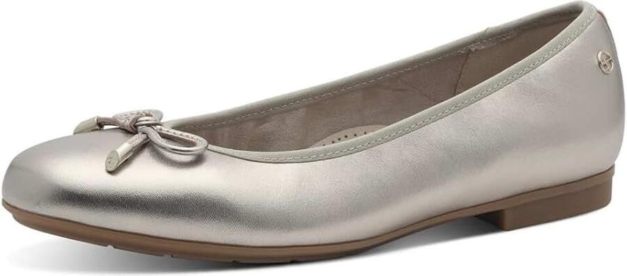 Dames Tamaris Comfort Damen Ballerinas Aus Leder Mit SchleifeBalletschoen