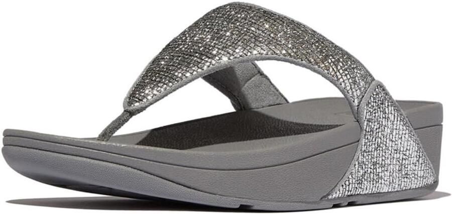 Dames Teensandalen met Shimmer en Comfortabele Microwobbleboard Zool