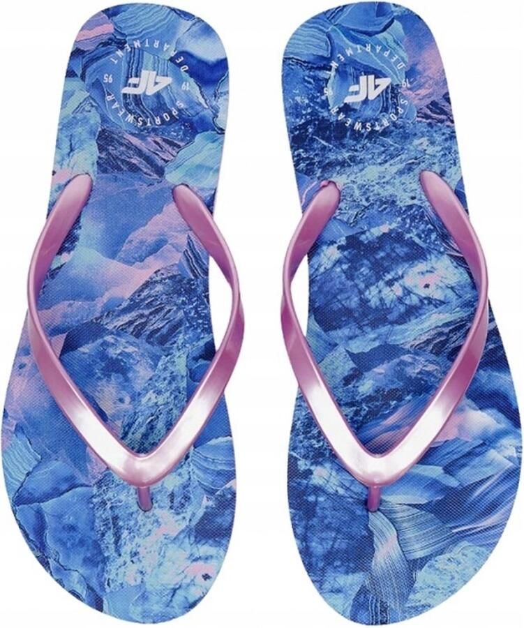 Dames Teenslippers Blauw Roze