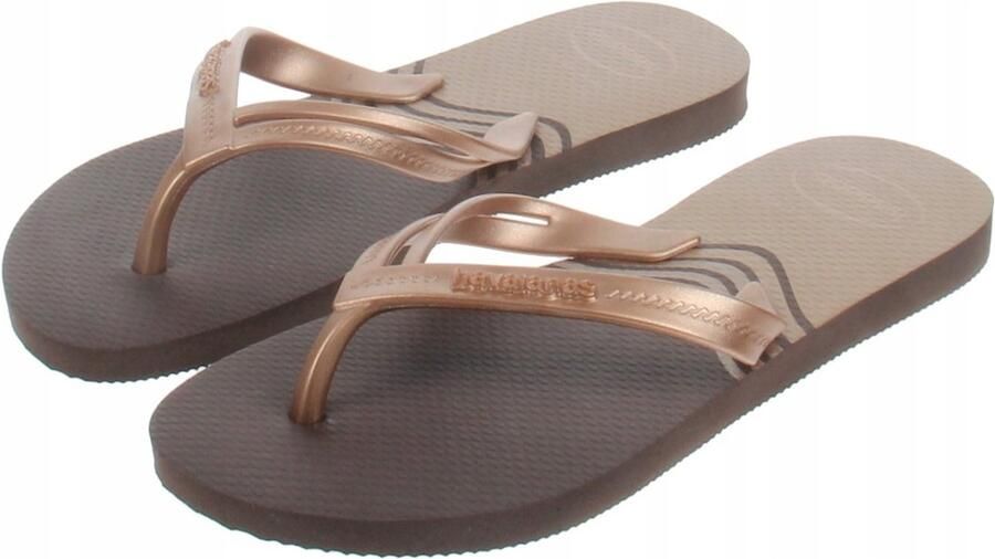 Dames Teenslippers Bruin Comfortabele Zomerschoenen