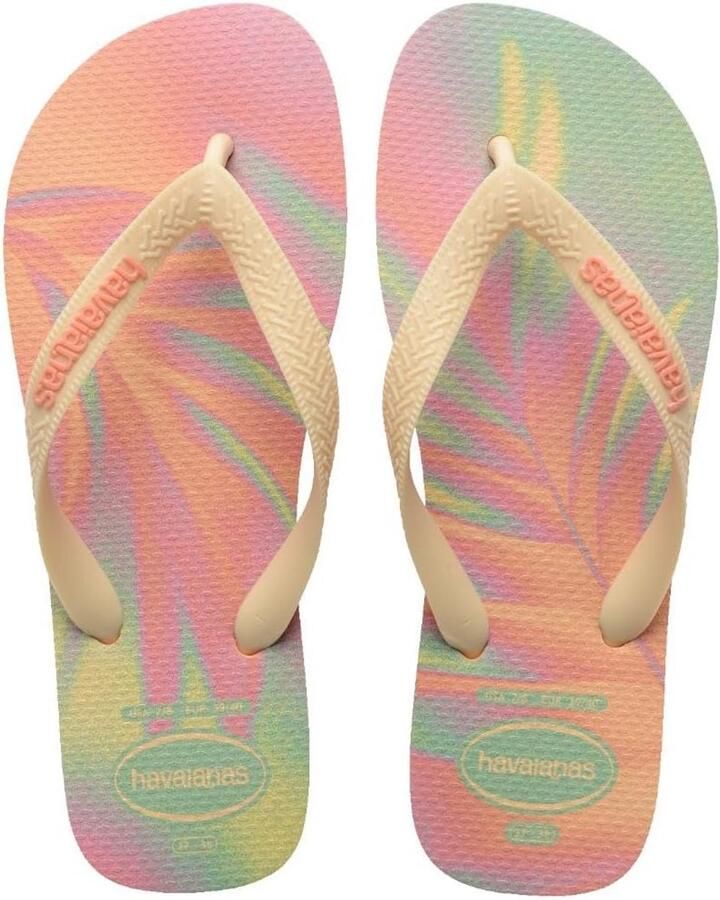 Dames Teenslippers Comfortabele Zomer Flipflops met Tropische Print