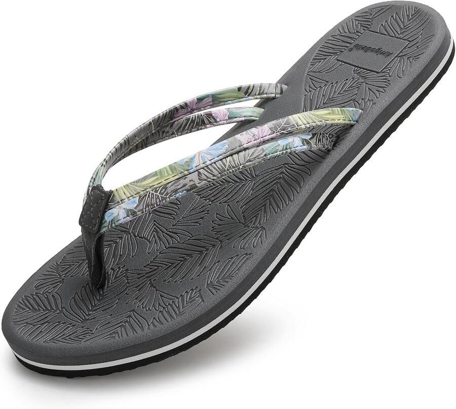 Dames Teenslippers met Bloemdecoratie Lichtgewicht Sandalen voor Strand en Buiten