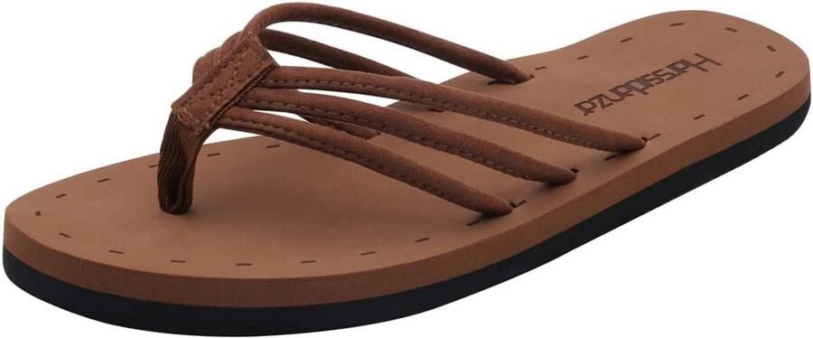 Dames Teenslippers met Goede Voetondersteuning Comfortabele Platte Zomersandalen