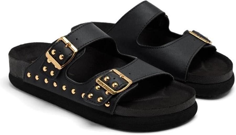 Dames Teenslippers met Gesp en Voorgevormd Voetbed Zomer Sandaal