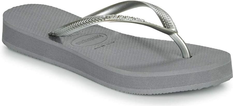 Dames Teenslippers met Plateauzool Comfortabele Zwarte Slippers