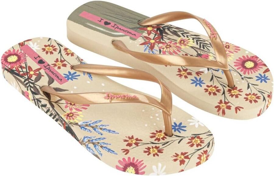 Dames teenslippers met tropisch bladprint Riemen Strandzomer