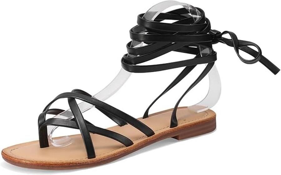 Dames Teenslippers met Veters Casual Zomerschoenen