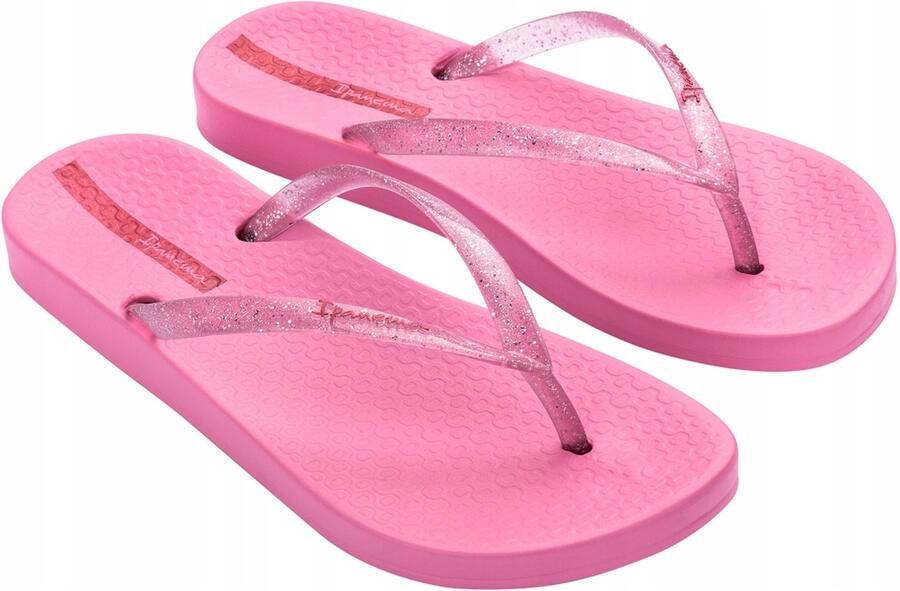 Dames Teenslippers Roze Glitter Comfortabele Zomerschoenen