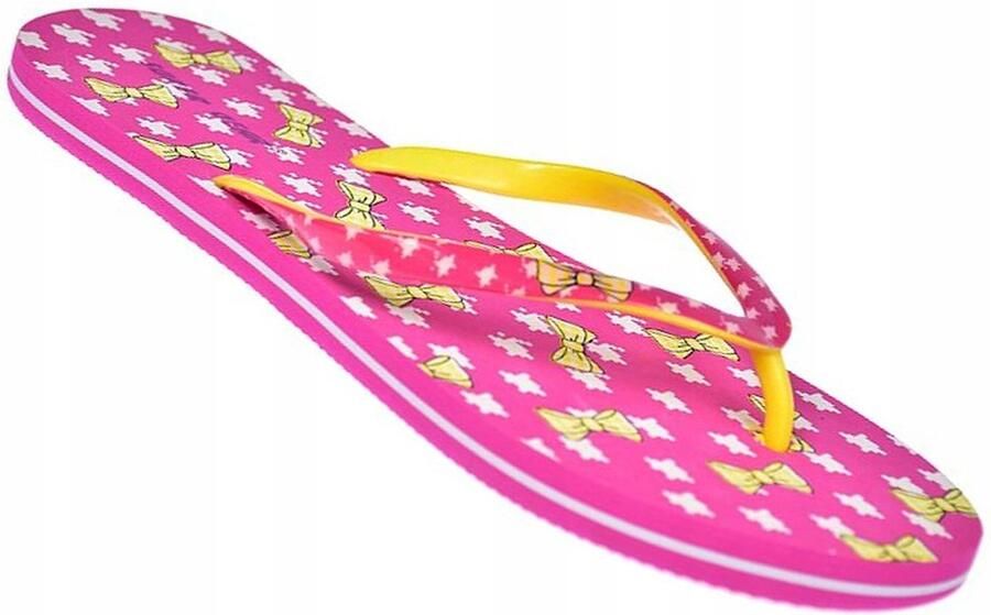 Dames teenslippers roze platte strandklompjes