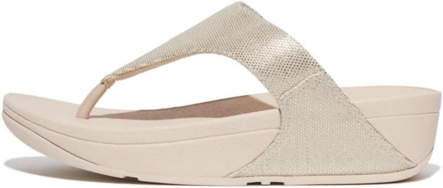 Dames Teenslippers Sandaal Canvas Comfortabel Lopen Gecoat Canvas Glanzend