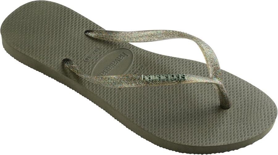 Dames Teenslippers Slim Metalen Logo Comfortabel Voetbed