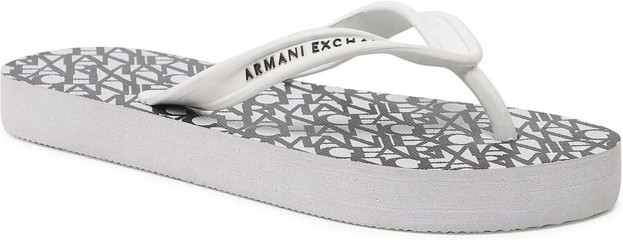 Armani Exchange Witte Rubberen Flip-Flop Sandaal - Foto 2