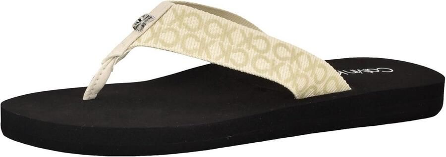 Dames Teenslippers Zomer Comfortabele Slip-On Sandaal met Logo Detail