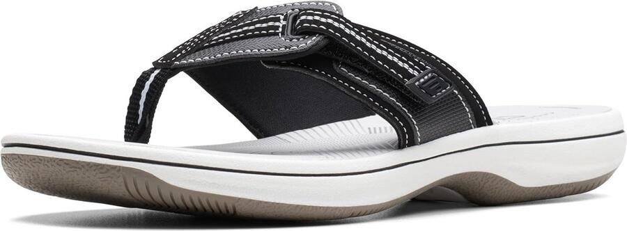 Dames Teenslippers Zomer Sandalen Comfortabele Platte Zwarte Bandjes