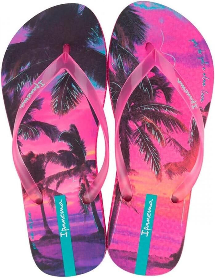 Dames Teenslippers Zomerse Sandalen Strand en Zwembad Comfortabel Ontwerp Groen Roze