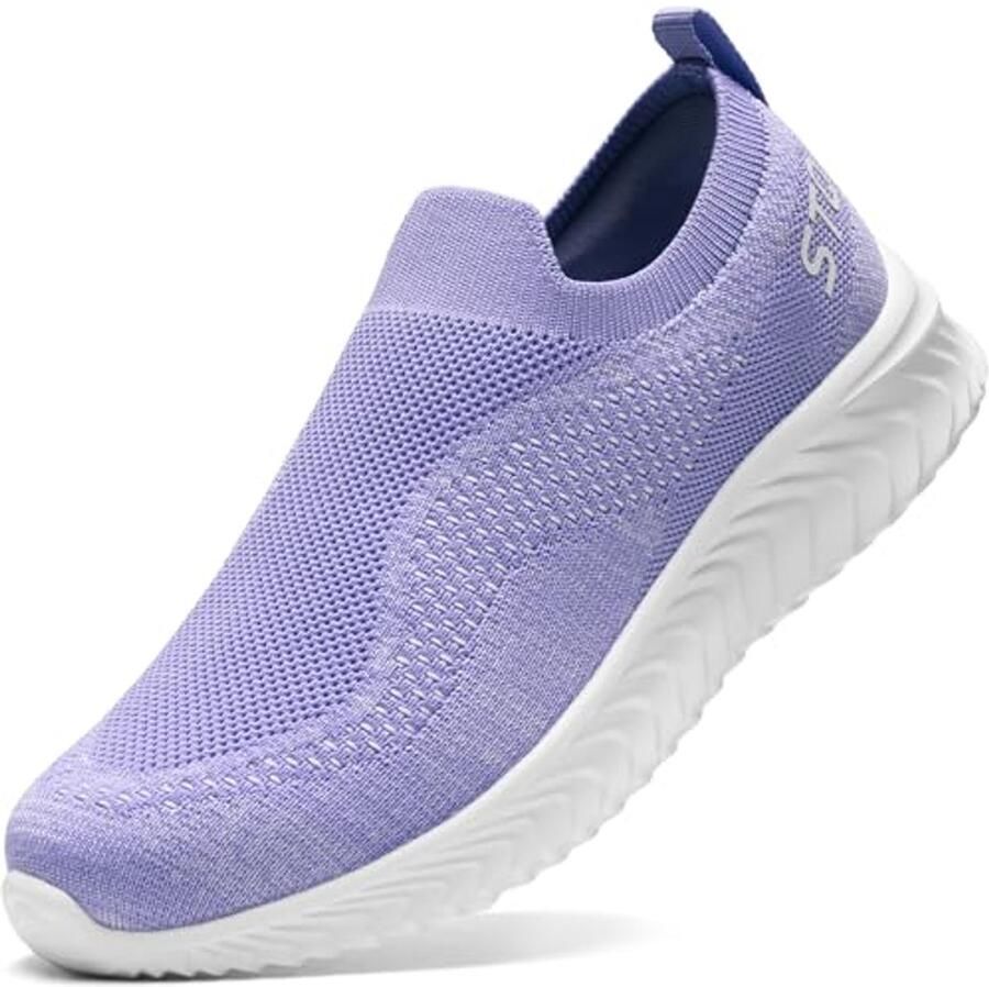 Dames Trainers Slip-On met Geheugenfoam voor Comfortabele Wandelschoenen