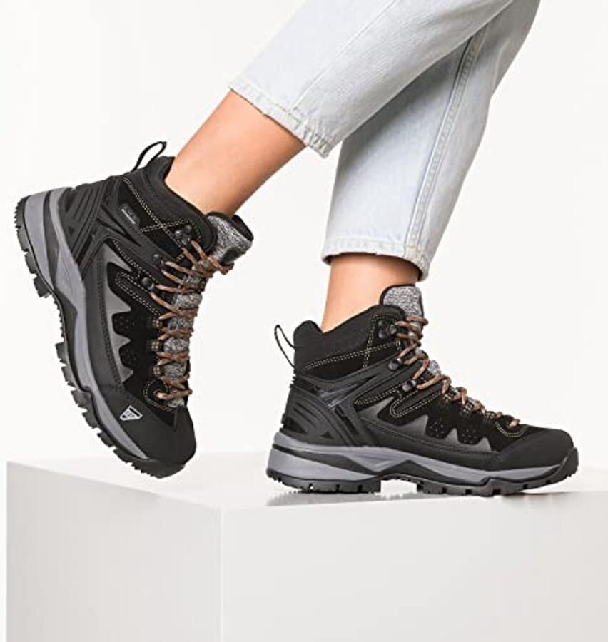 Dames Trekkinglaarzen voor Outdoor Activiteiten in Zwart